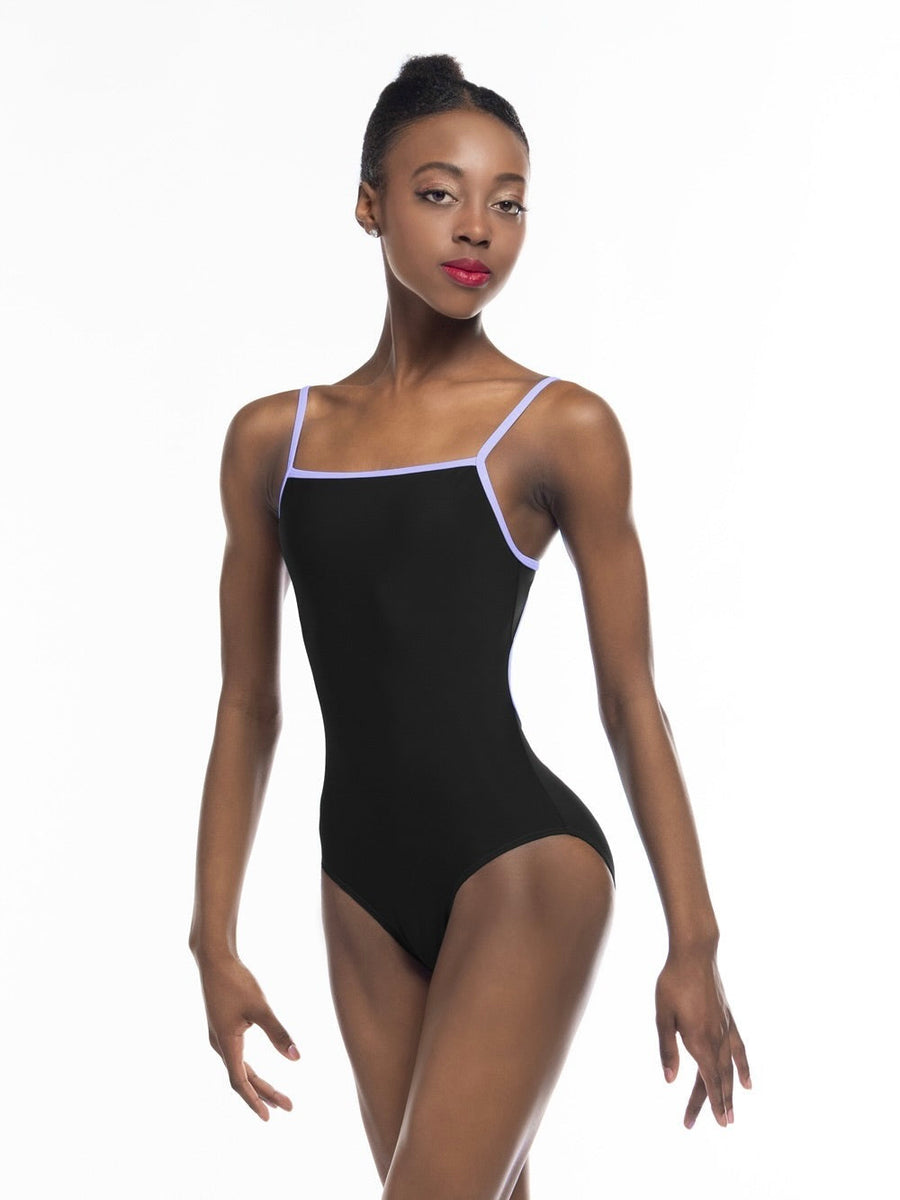 Candy Leotard Black Lavender RTW