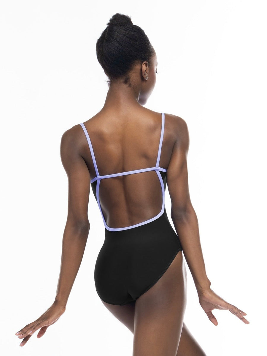 Candy Leotard Black Lavender RTW