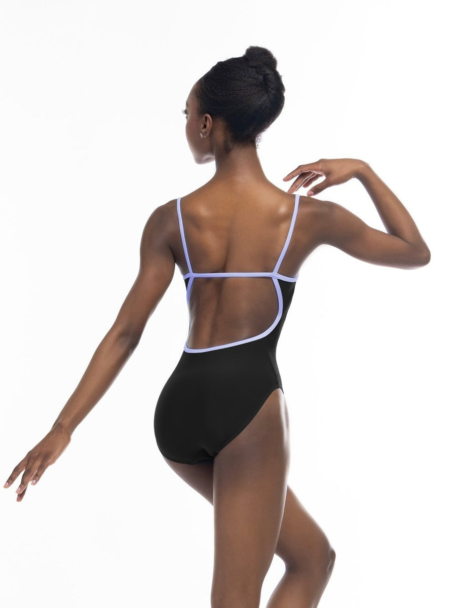 Candy Leotard Black Lavender RTW
