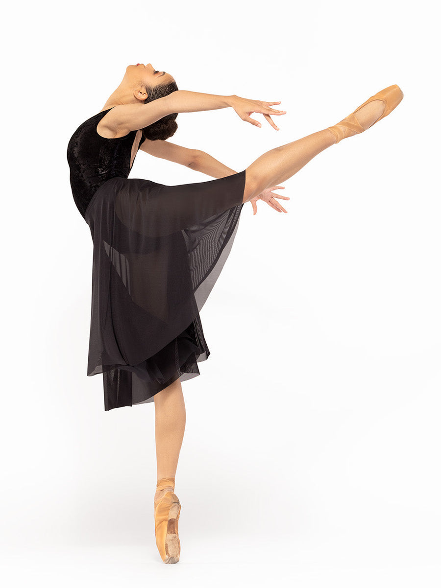 Sophia Leotard Black Crushed Velvet RTW