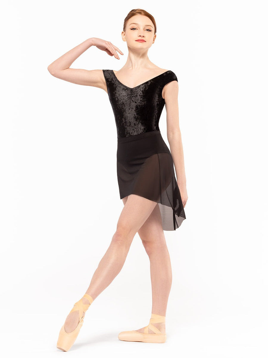 Sophia Leotard Black Crushed Velvet RTW