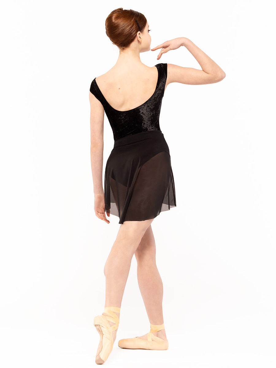 Sophia Leotard Black Crushed Velvet RTW
