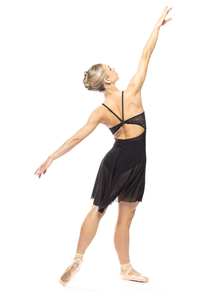 Mackenzie Leotard Black Crushed Velvet RTW