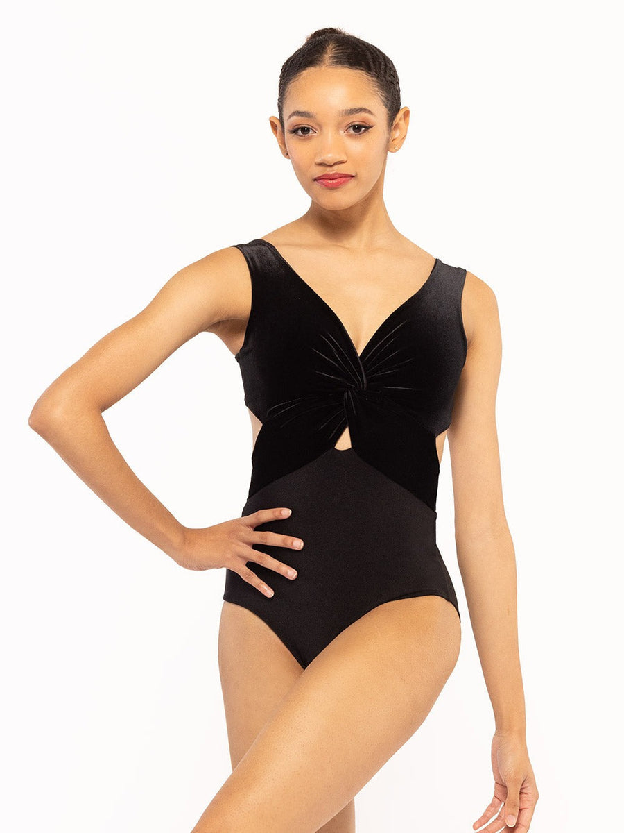 Jackie Leotard Black Velvet RTW