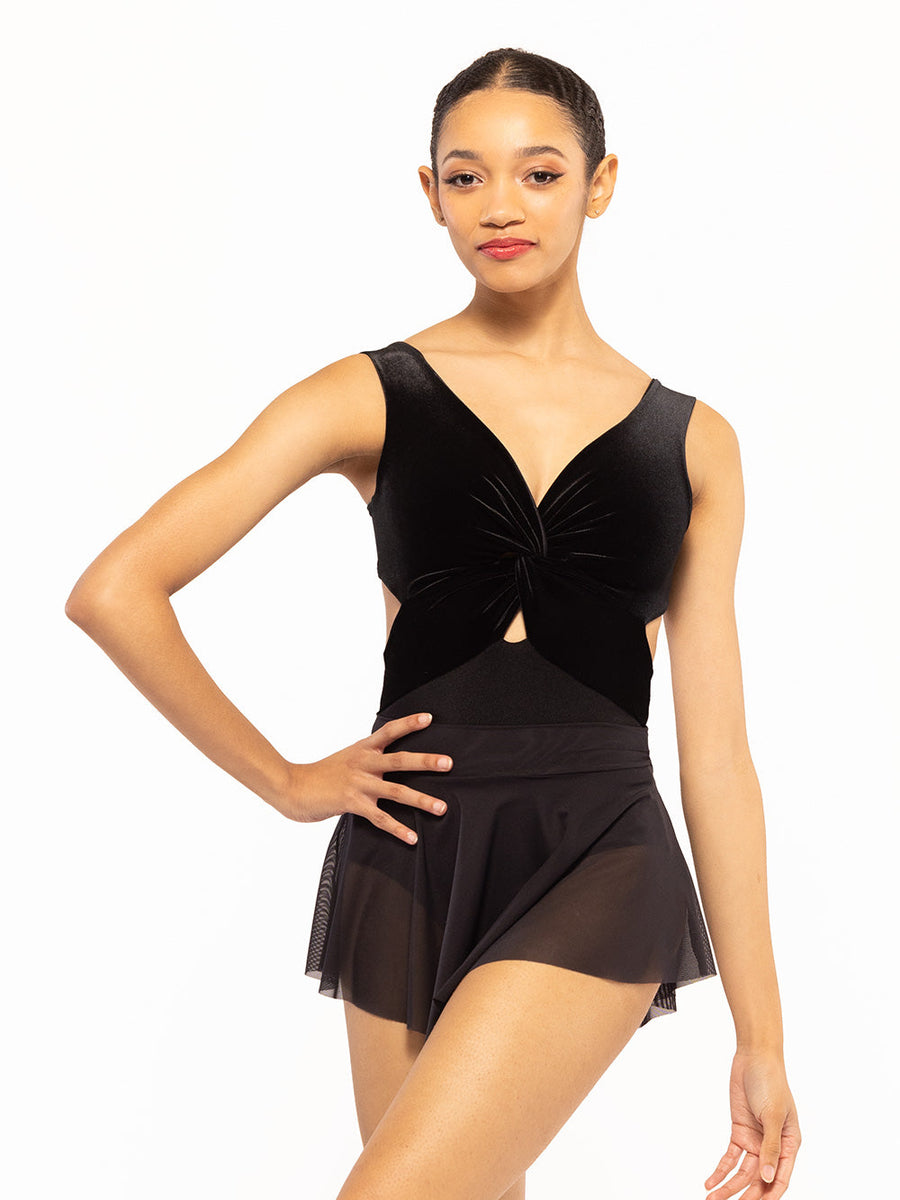 Jackie Leotard Black Velvet RTW