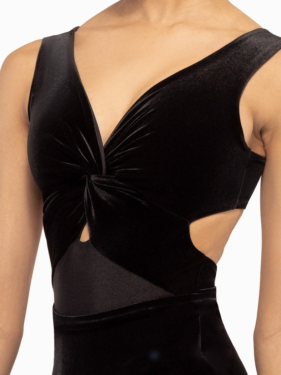 Jackie Leotard Black Velvet RTW