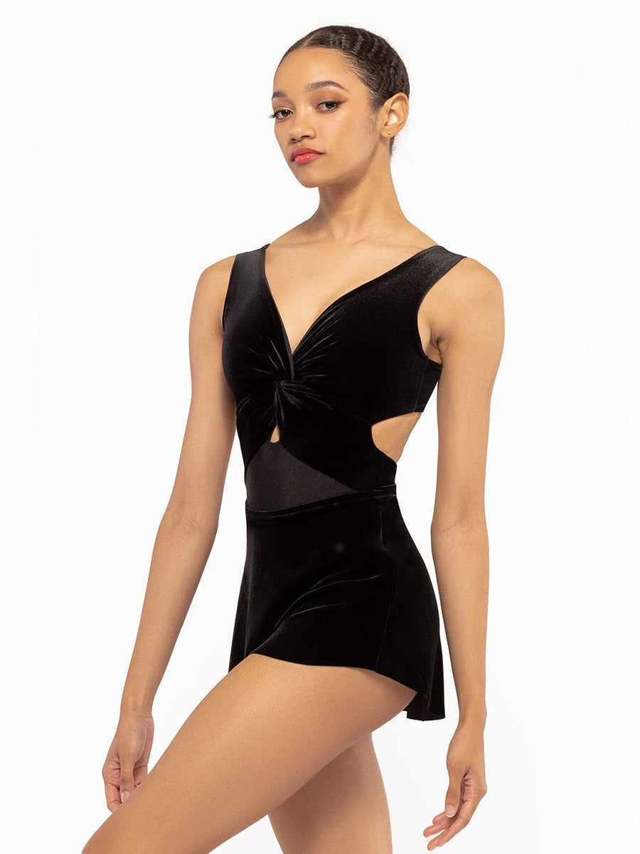 Jackie Leotard Black Velvet RTW