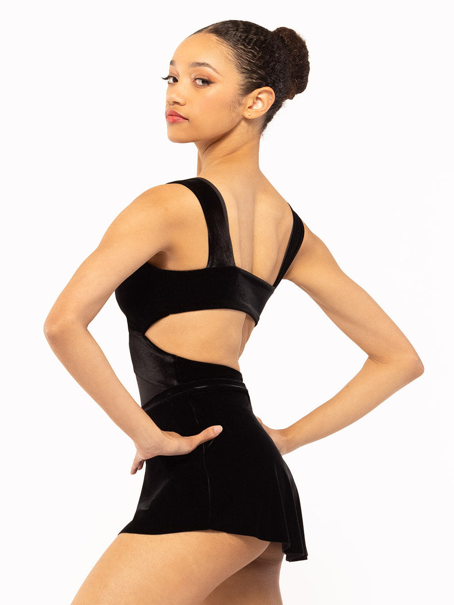 Jackie Leotard Black Velvet RTW