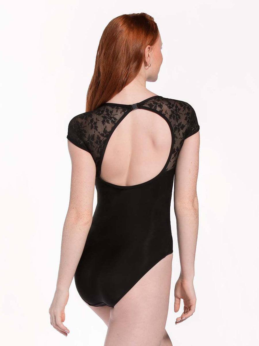 Christina Black Lace Leotard RTW