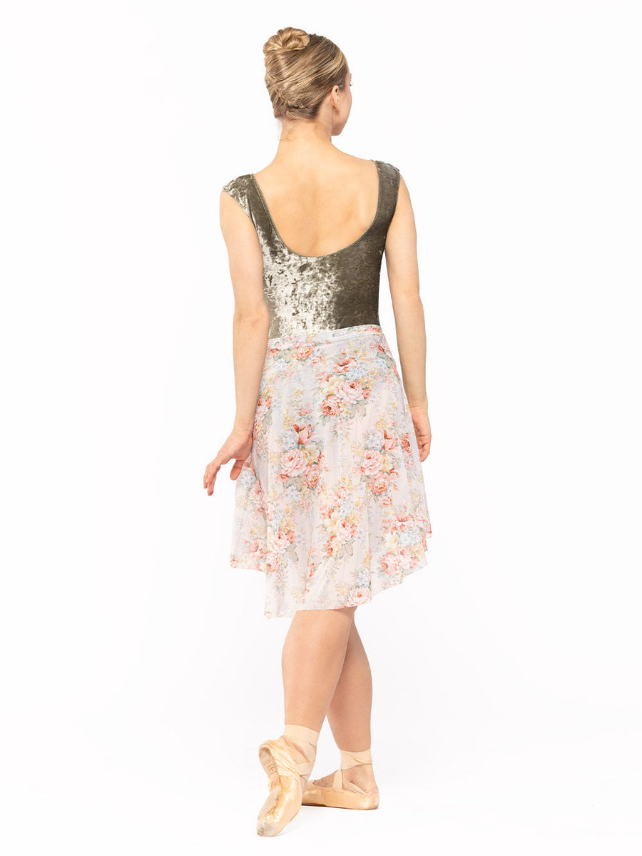 Sophia Leotard Dusty Olive Crushed Velvet RTW