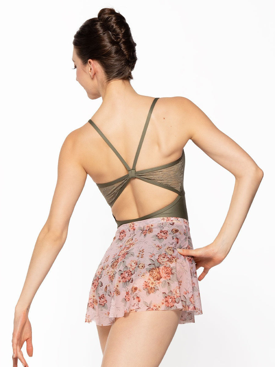 Mackenzie Leotard Dusty Olive Crushed Velvet RTW