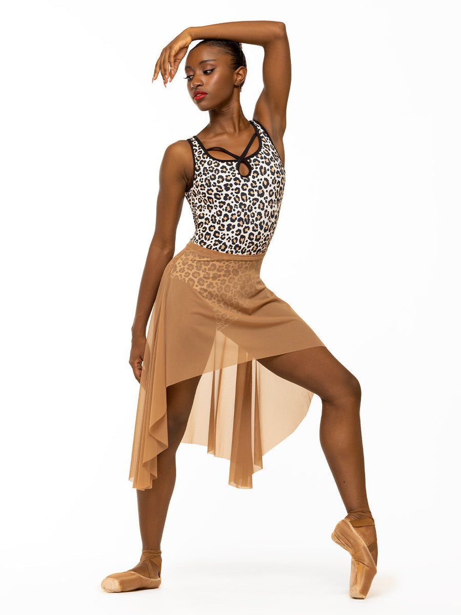 Short Dragonfly Skirt Latte Mesh RTW