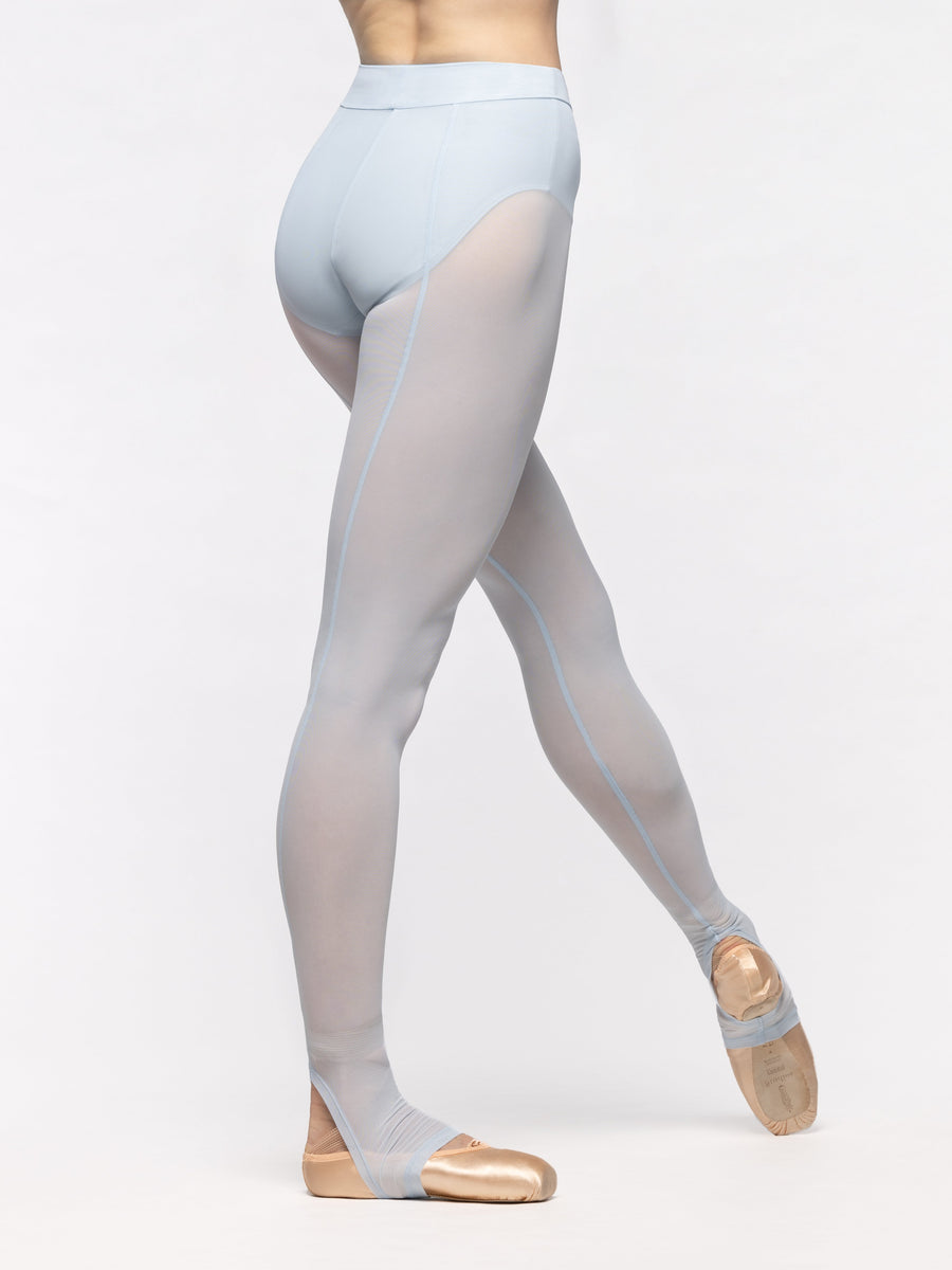 Stirrup Back Seam Tights Frost Mesh RTW