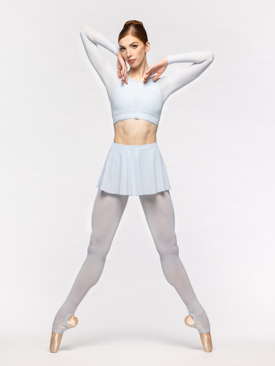 Stirrup Back Seam Tights Frost Mesh RTW