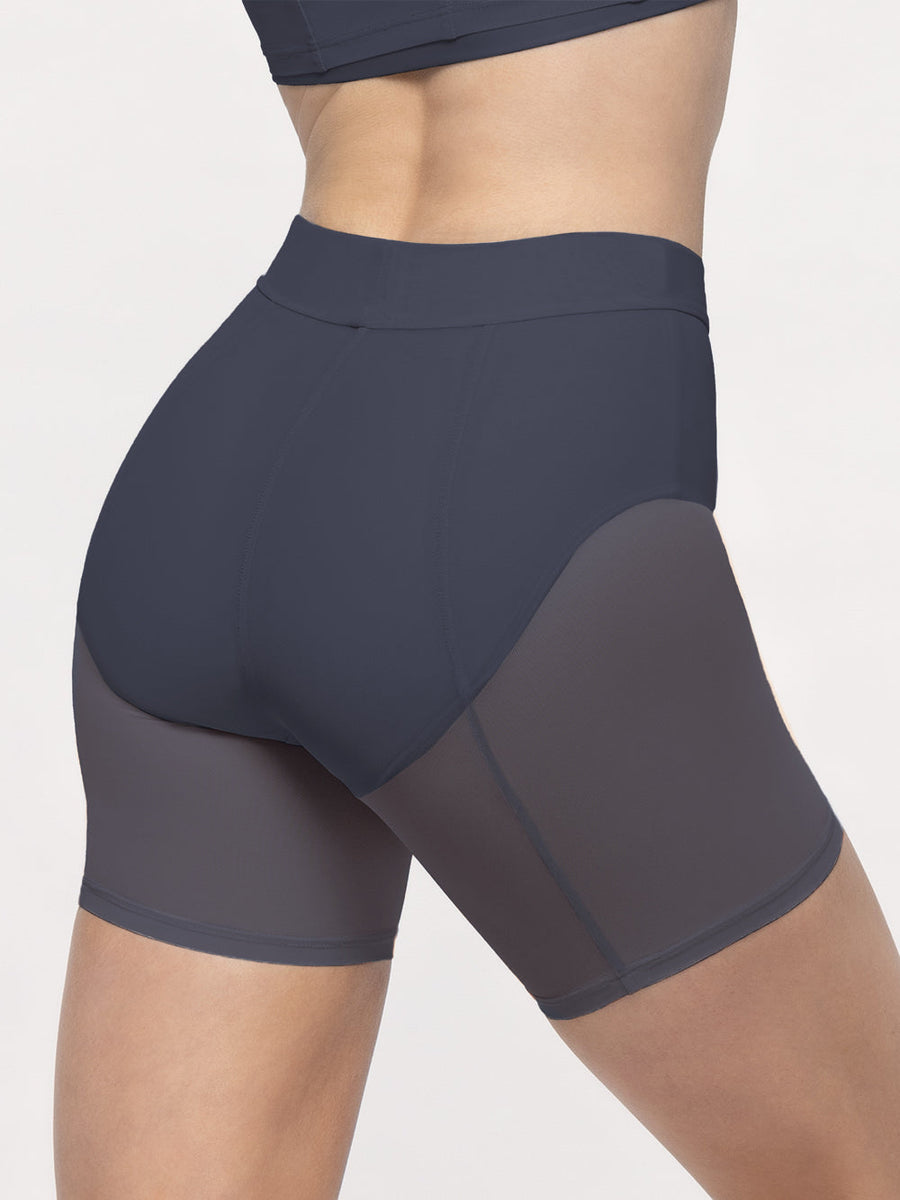 Back Seam Shorts Graphite Mesh RTW