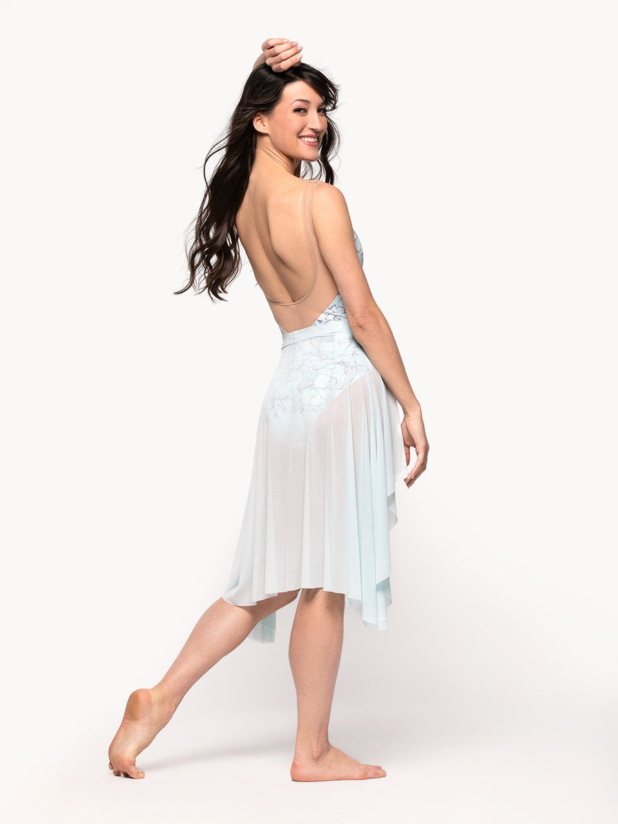 Victoria Intertwined Tan Mesh Leotard RTW