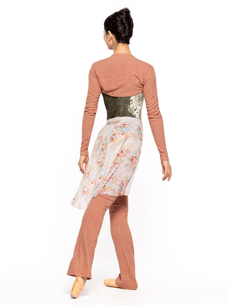 Sophia Leotard Dusty Olive Crushed Velvet RTW