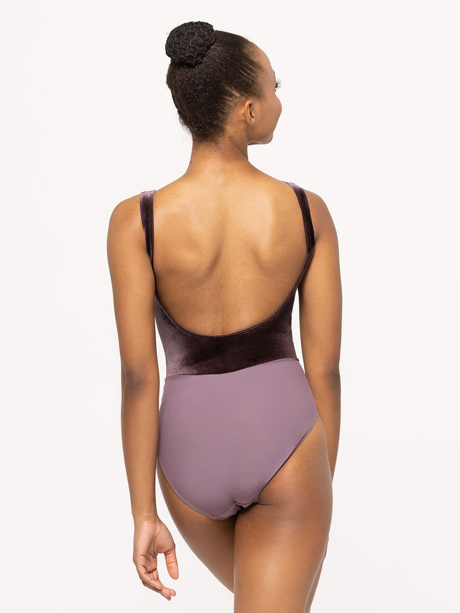 Allison Mauve Velvet Leotard RTW