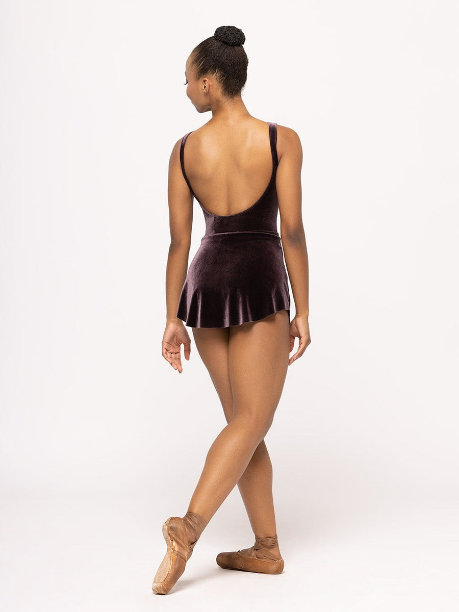 Allison Mauve Velvet Leotard RTW