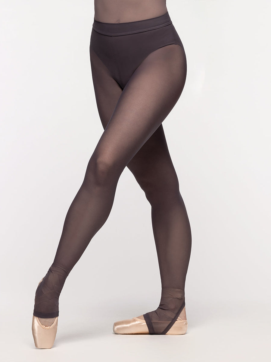 Stirrup Back Seam Tights Mystic Mesh RTW