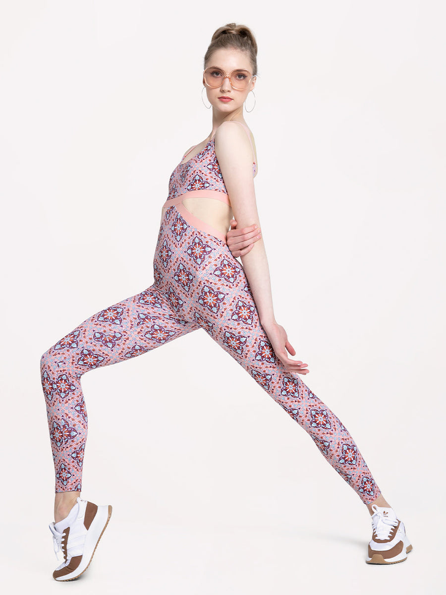 Vanessa Unitard Medallion Pink RTW