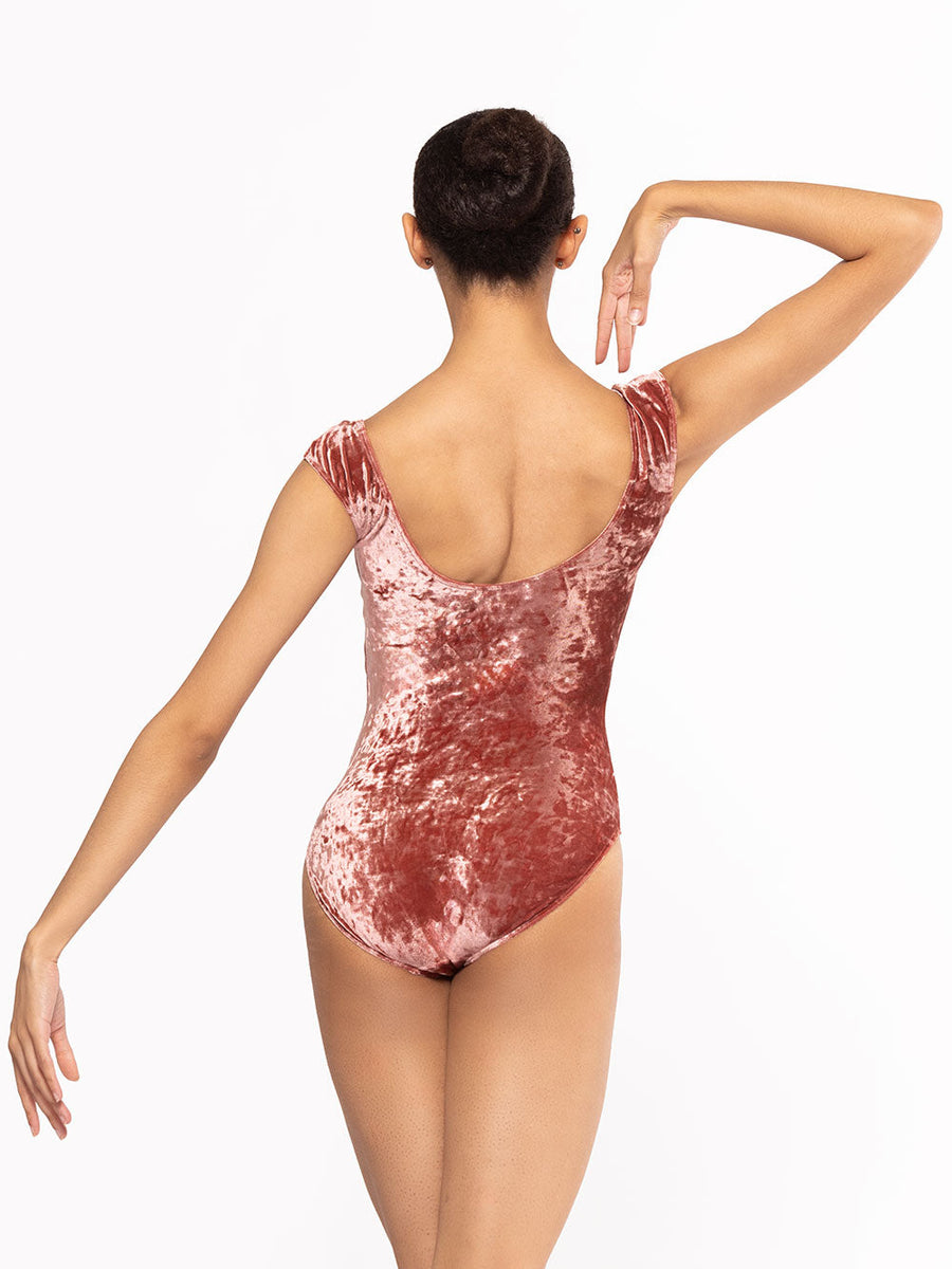 Sophia Leotard Sandstone Crushed Velvet RTW