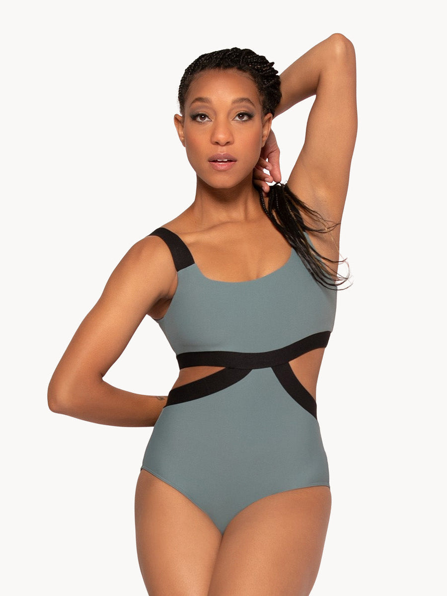 Vanessa Blue Agave Leotard RTW