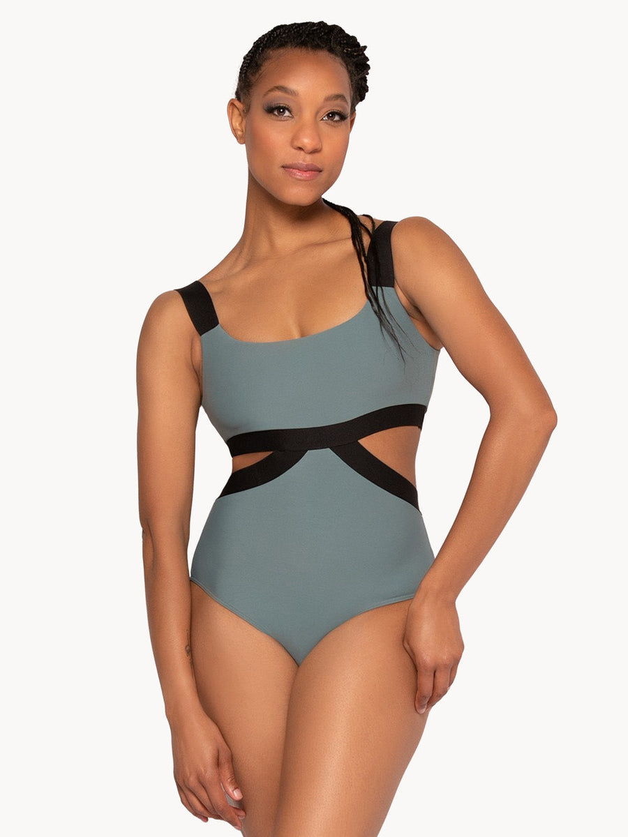 Vanessa Blue Agave Leotard RTW