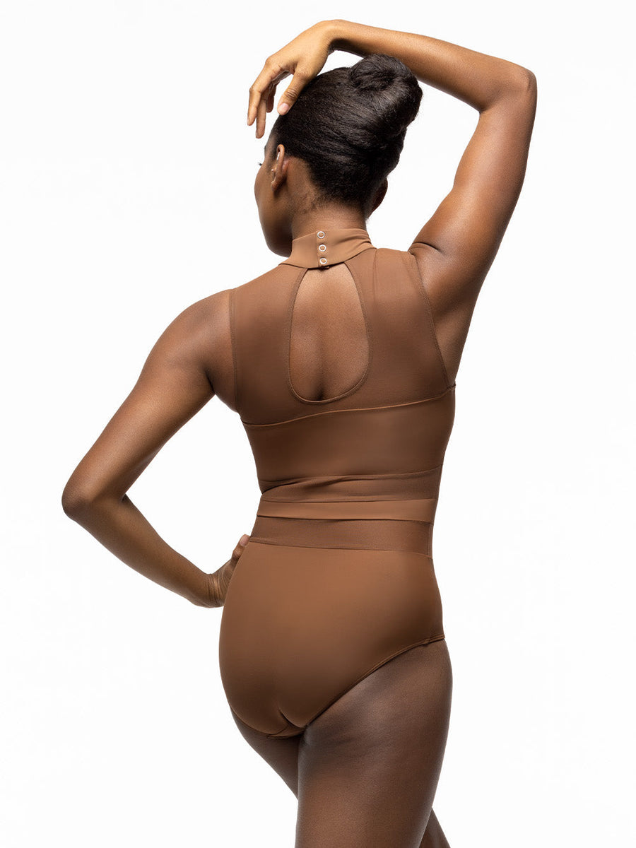 Zoe Mocha Leotard RTW
