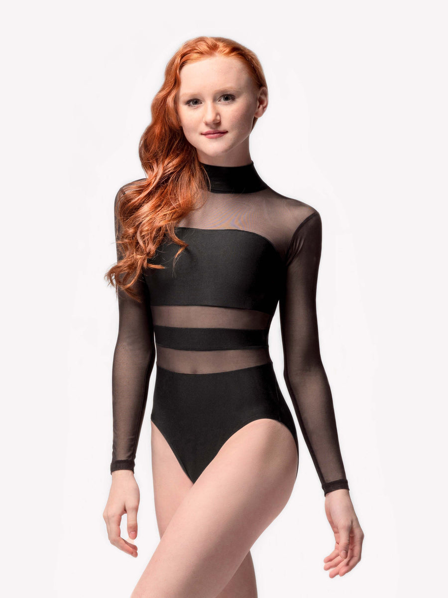Zoe Leotard Long Sleeve Black RTW