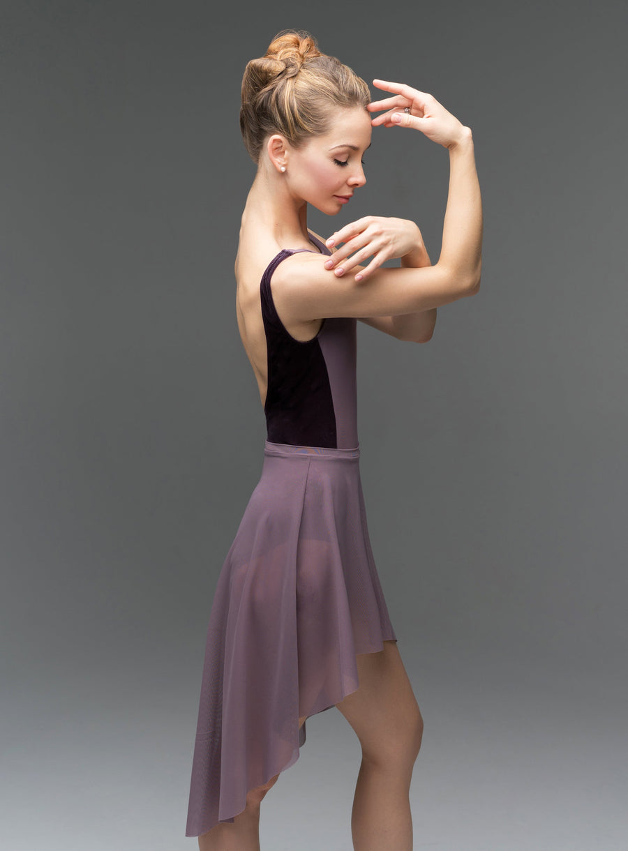 Allison Mauve Velvet Leotard RTW