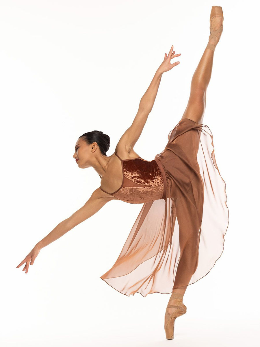 Chloe Leotard Spice Crushed Velvet RTW